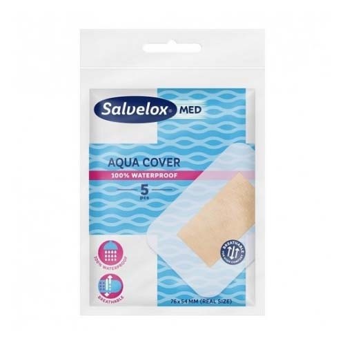 Salvelox med aqua cover - aposito adhesivo (5 apositos 76 mm x 54 mm)